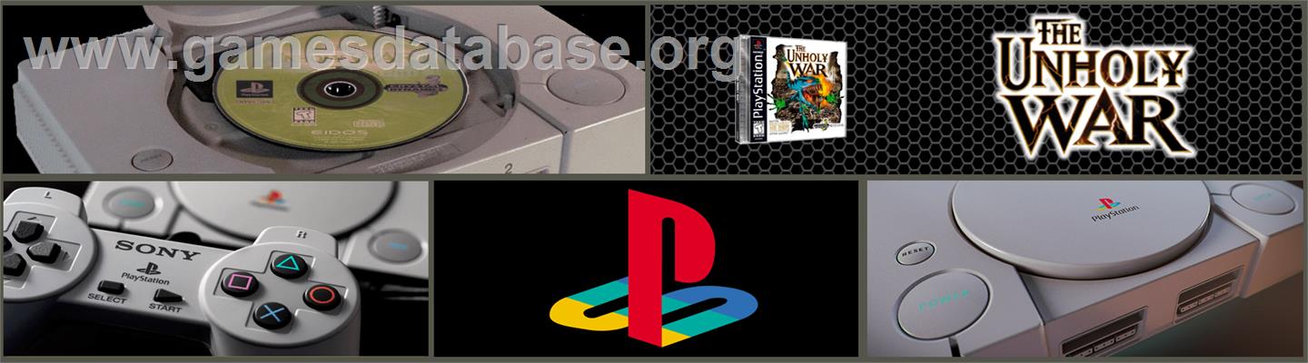 The Unholy War - Sony Playstation - Artwork - Marquee