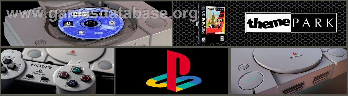 Theme Park - Sony Playstation - Artwork - Marquee