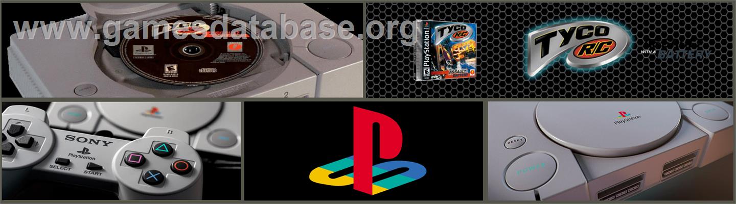 Tyco R/C: Assault with a Battery - Sony Playstation - Artwork - Marquee