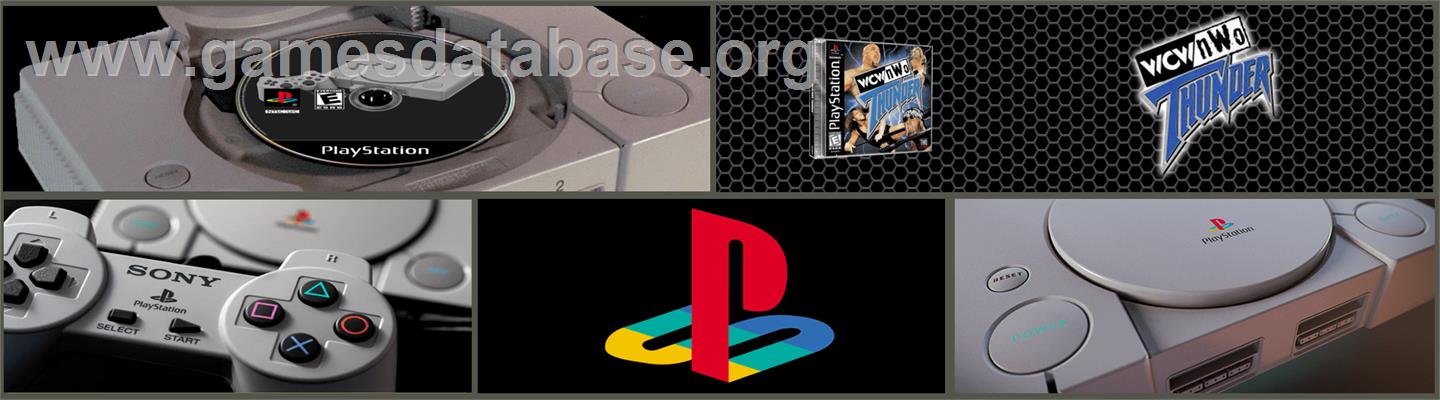 WCW/NWO Thunder - Sony Playstation - Artwork - Marquee