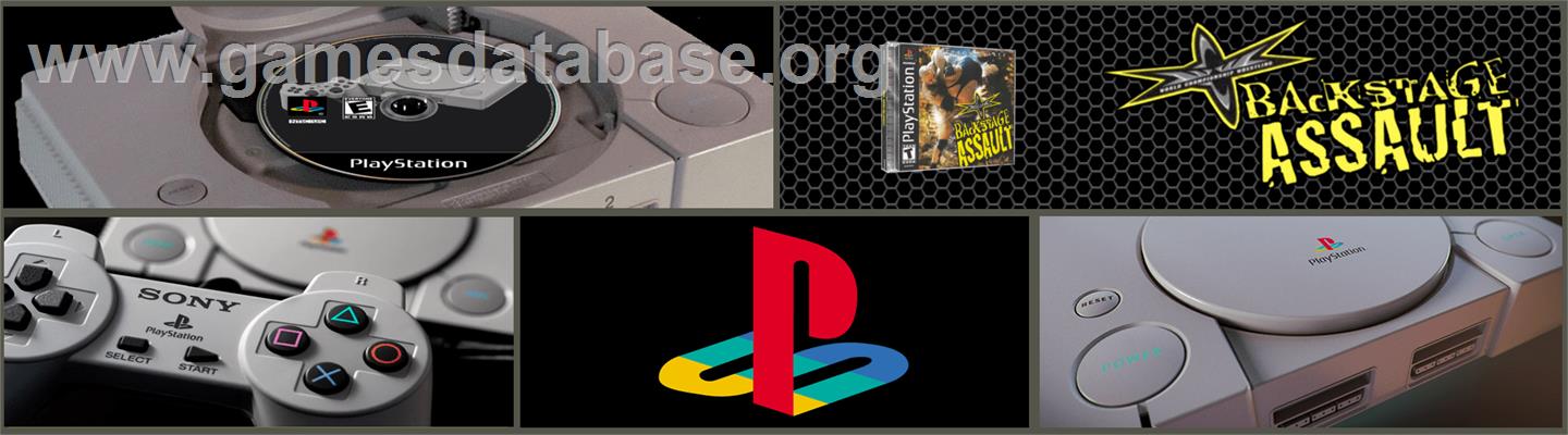 WCW Backstage Assault - Sony Playstation - Artwork - Marquee