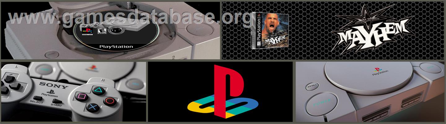 WCW Mayhem - Sony Playstation - Artwork - Marquee