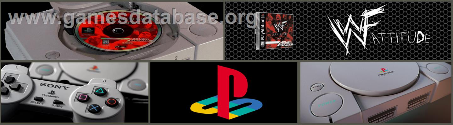WWF Attitude - Sony Playstation - Artwork - Marquee