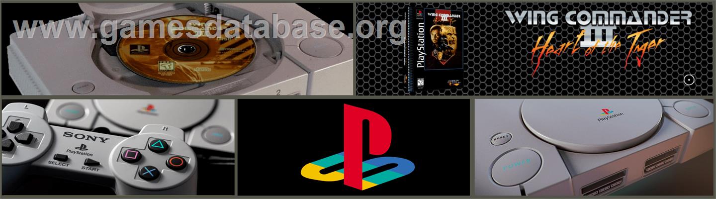 Wing Commander III: Heart of the Tiger - Sony Playstation - Artwork - Marquee