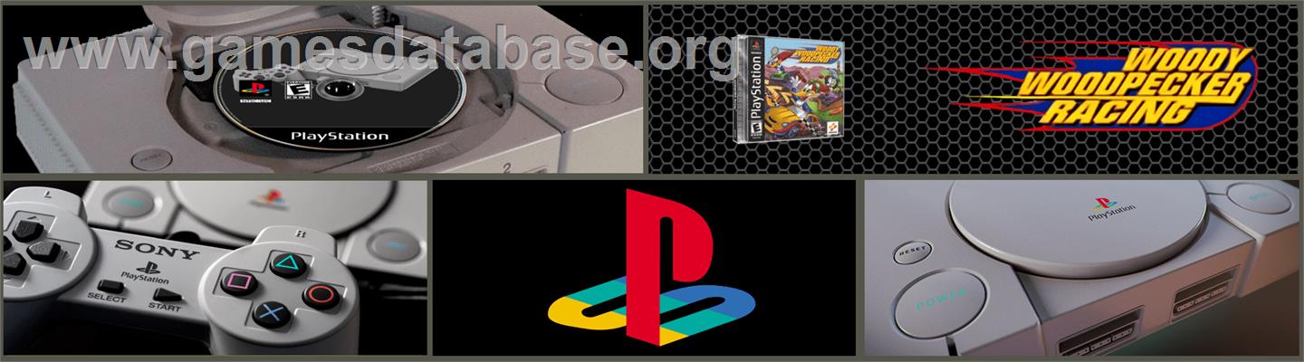 Woody Woodpecker Racing - Sony Playstation - Artwork - Marquee