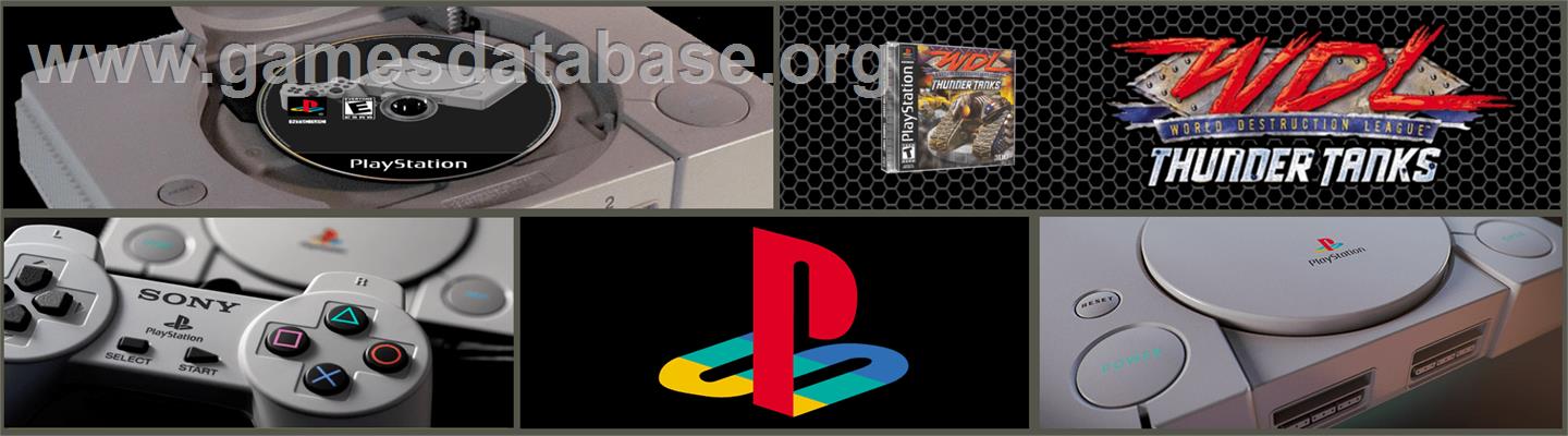 World Destruction League: Thunder Tanks - Sony Playstation - Artwork - Marquee