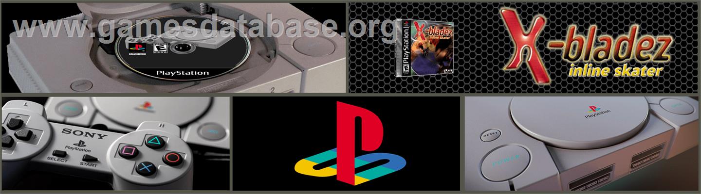 X-Bladez: Inline Skater - Sony Playstation - Artwork - Marquee