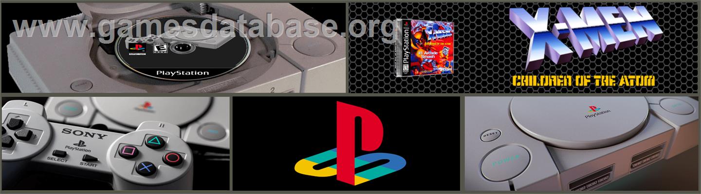 X-Men: Children of the Atom - Sony Playstation - Artwork - Marquee