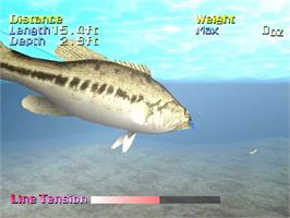 In game image of Action Bass on the Sony Playstation.