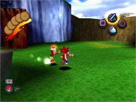 In game image of Ape Escape on the Sony Playstation.