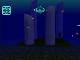 In game image of Aquanaut's Holiday on the Sony Playstation.