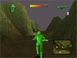 In game image of Army Men - Sarge's Heroes on the Sony Playstation.