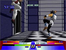 In game image of Battle Arena Toshinden 3 on the Sony Playstation.