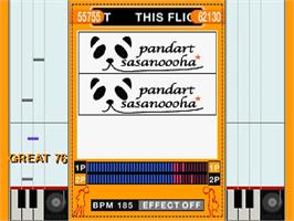 In game image of Beat Mania - The Sound Of Tokyo on the Sony Playstation.