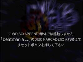 In game image of Beat Mania Append Gottamix on the Sony Playstation.