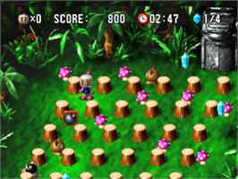 In game image of Bomberman World on the Sony Playstation.