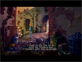 In game image of Broken Sword - The Shadow Of The Templars on the Sony Playstation.