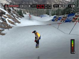 In game image of Cool Boarders 2001 on the Sony Playstation.