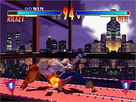 In game image of Critical Blow on the Sony Playstation.