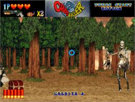 In game image of Crypt Killer on the Sony Playstation.