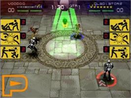 In game image of DBZ: Dead Ball Zone on the Sony Playstation.
