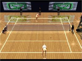 In game image of Davis Cup Complete Tennis on the Sony Playstation.
