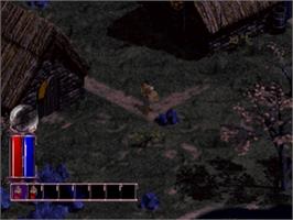 In game image of Diablo on the Sony Playstation.