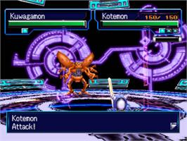 In game image of Digimon World 3 on the Sony Playstation.