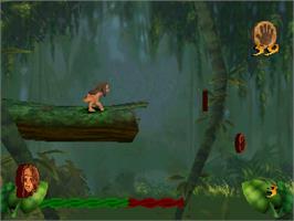 In game image of Disney's Tarzan on the Sony Playstation.