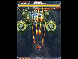 In game image of Dodonpachi on the Sony Playstation.