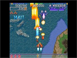 In game image of Donpachi on the Sony Playstation.