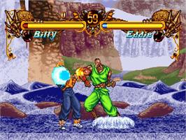 In game image of Double Dragon on the Sony Playstation.