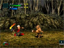 In game image of Dragon Valor on the Sony Playstation.
