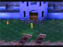 In game image of Dragon Warrior 7 on the Sony Playstation.