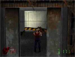 In game image of Duke Nukem - Land Of The Babes on the Sony Playstation.