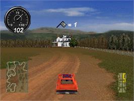 In game image of Dukes Of Hazzard 2 - Daisy Dukes It Out, The on the Sony Playstation.