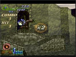 In game image of Elemental Gearbolt on the Sony Playstation.