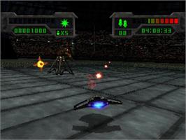 In game image of Eliminator on the Sony Playstation.
