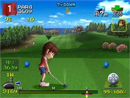 In game image of Everybody's Golf 2 on the Sony Playstation.