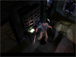 In game image of Evil Dead: Hail to the King on the Sony Playstation.