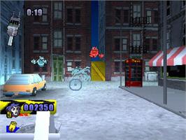 In game image of Extreme Ghostbusters - The Ultimate Invasion on the Sony Playstation.