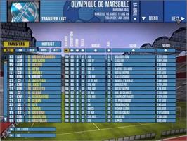 In game image of F.a. Premier League Football Manager 2001, The on the Sony Playstation.