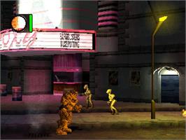 In game image of Fantastic Four on the Sony Playstation.