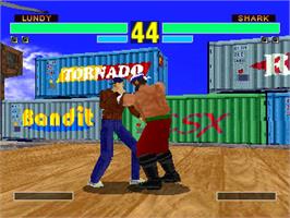 In game image of Fighting Eyes on the Sony Playstation.