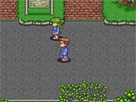 In game image of Fire Woman Matoigumi on the Sony Playstation.