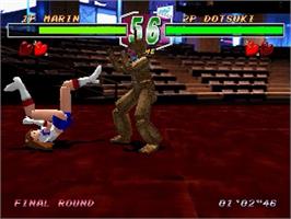 In game image of Fist on the Sony Playstation.