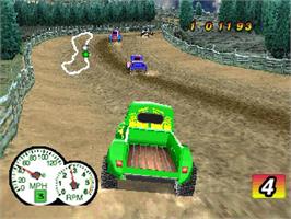 In game image of Ford Truck Mania on the Sony Playstation.