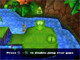 In game image of Frogger 2 - Swampy's Revenge on the Sony Playstation.