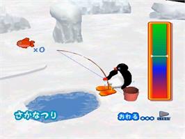 In game image of Fun! Fun! Pingu - Youkoso! Nankyoku E on the Sony Playstation.