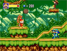 In game image of Fuuun Gokuu Ninden on the Sony Playstation.